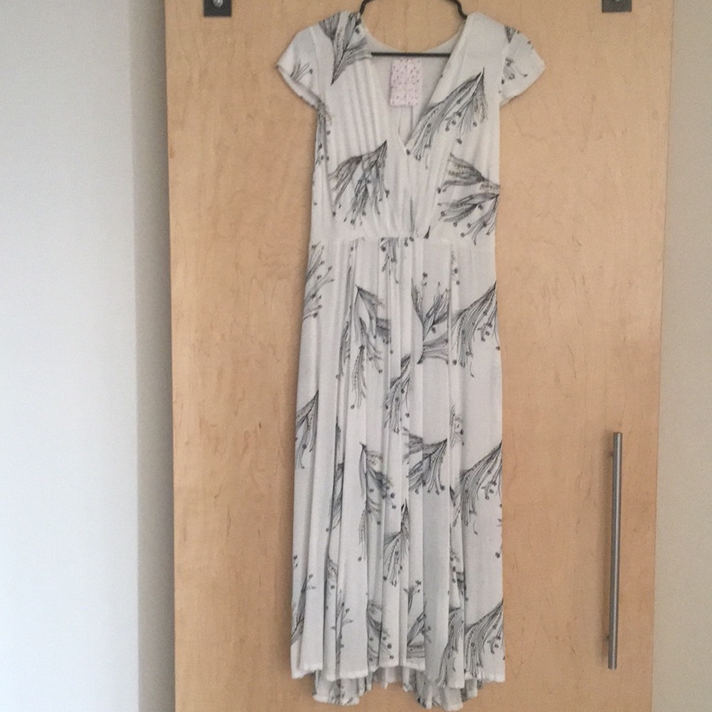 Free people bohemian peacock flowy dress.